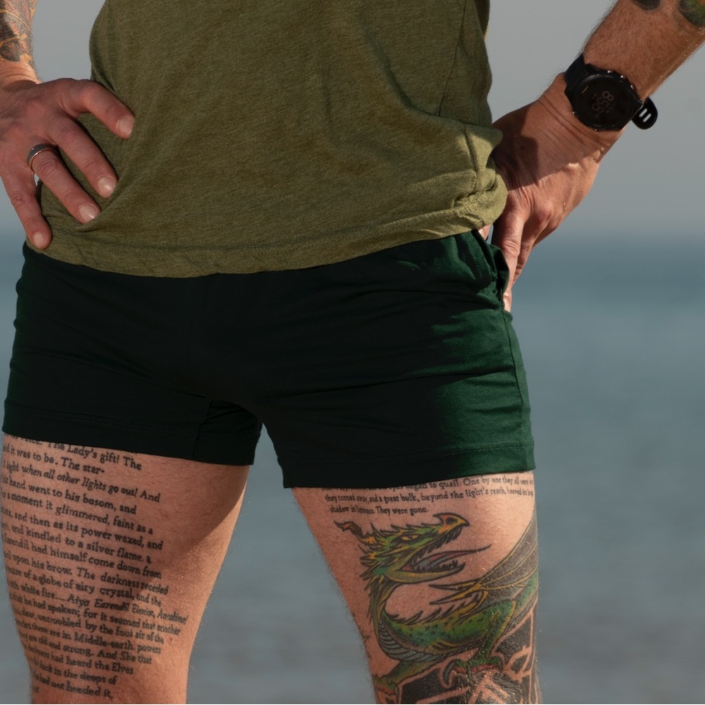 Green Athletic Shorts